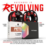 HATCHBOX PETG 3D Printer Filament, Dimensional Accuracy +/- 0.03 mm, 1 kg Spool, 1.75 mm, Sliver