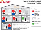 Kidde Carbon Monoxide Detector, Plug In Wall with 9-Volt Battery Backup, Digital LED Display, 2 Pack