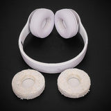 SoloWIT Earpads Cushions Replacement for Beats Solo 2 & Solo 3 Wireless On-Ear Headphones, Solo2 Solo3 Ear Pads with Soft Protein Leather, Added Thickness - (White)