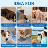 Dono Dog Diapers Male, Disposable Male Dog Wraps 30ct, Ultra Absorbent Doggie Diapers, Rapid-Dry Leak-Proof Puppy Diapers, Wetness Indicator Excitable Urination Incontinence, Medium