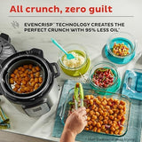 Instant Pot Duo Crisp 11-in-1 Air Fryer and Electric Pressure Cooker Combo with Multicooker Lids that Fries, Steams, Slow Cooks, Dehydrates,Free App With Over 800 Recipes, Black/Stainless Steel, 8QT