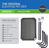 Coolaroo The Original Cooling Elevated Dog Bed, Indoor and Outdoor, Medium, Gunmetal