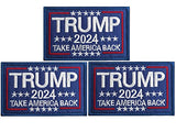 3 Pack Donald Trump 2024 Flag Patch Save America Again Flags Patches Tactical President Patch for Hats, Tactical Bags, Jackets, Clothes Patch Team Army Patch...