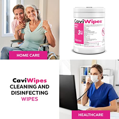 CaviWipes - Disposable Germicidal Cleaner & Healthcare Disinfecting Wipes, 160 Count
