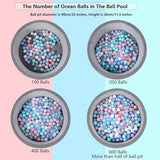 MoonxHome Ball Pit Balls for Toddlers, BPA Free Crush Proof Plastic Toy Balls for Ball Pit, Children's Pool Water Toys, Ideal Gift for Christmas Balls for Play Tent 2.15 Inch Pack of 100 Pure White