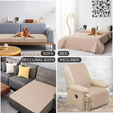 fuguitex Waterproof Dog Bed Cover Couch Cover for Pet Anti-Slip Cat Mat Pet Pad Blanket for Sofa Chair Recliner Bed Furniture Protrctor