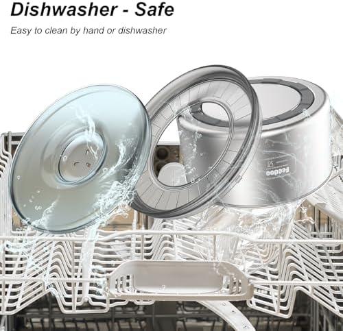 1Gallon Dog Water Bowl, 3.8L No Spill Water Bowl for Dogs, Stainless Steel Spill Proof Dog Bowl, No Splash Slow Drinking Bowl with No Slip Base for Slobber Stopper, Messy Drinkers[Anti Digging]