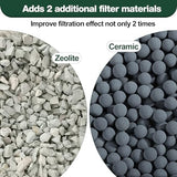 12-Count Medium Filter Cartridges Compatible with Tetra Whisper Bio-Bag Filters Medium Replacement Filter Cartridges for Whisper ReptoFilter and 10i IQ10 PF10 Power Filters -Ready to Use