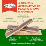 Primal Antlers for Dogs, Grade A Split Stag Antlers for Medium Canines 15-30 lb, Natural Chews for Aggressive Chewers, Naturally Shed, Long Lasting Dog Bones, 1 ct