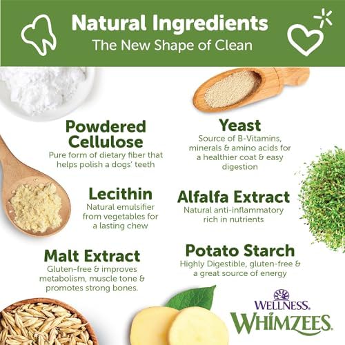 Wellness WHIMZEES Value Box Dog Dental Treats, Natural Chews, Small Size, (89 Count)