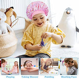 4 PCS Kids Satin Bonnet Child Sleeping Cap,Soft Silk Bonnet Elastic Wide Band,Breathable Baby Bonnets Night Sleep Caps,Colorful Night Hats for Girls Toddler Teens Natural Hair (Unicorn)