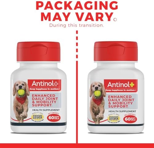 Plus, Mobility, Hip, and Joint Supplement for Dogs, Green-Lipped Mussels and Krill Oil - Dog Joint Supplement, Better and Faster Than Glucosamine and Chondroitin, 150 Soft Gels