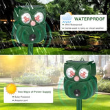 2024 Upgraded Ultrasonic Pest Repeller Outdoor Solar Animal Repellent with Motion Sensor Cat Repellent Outdoor Waterproof to Repel Dog Raccoon Fox Rabbit Deer Squirrel Skunk Repellent for Yard Garden