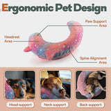 Dog Calming Pillow, Glow in The Dark Dog Put Head on, Soft Question Mark Pillows for Dogs, Kids, Adults, Washable Dog Bed Pillow, Cozy Dog Body Pillow Gifts (L Pink)