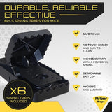 Arber Traps Flip N Slide Bucket Lid Mouse Trap, Fits on 5 Gallon + 12 Pcs Sticky Mouse Traps Glue + 6 Pcs Spring Snap Traps for Mice - Multi Catch Humane Mouse Trap for Indoor and Outdoor Used