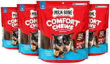 Milk-Bone Comfort Chews, Rawhide Free Dog Treats with Unique Chewy Texture and Real Beef, 9 Chews (Pack of 4), Easy on Digestive System