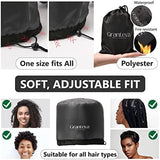 Hooded Hair Dryer w/A Headband Integrated That Reduces Heat Around Ears & Neck - Hair Dryer Hooded Diffuser Cap for Curly, Speeds Up Drying Time, Safety Deep Conditioning At Home - Portable, Large