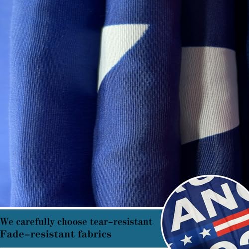 Trump Vance 2024 Flags 3x5 Outdoor Made in USA-Double Sided 3 Ply Heavy Duty Blue Trump Vance 2024 Flags Banner for Outside with 2 Brass Grommets UV protection Fade Resistant for Indoor Outdoor