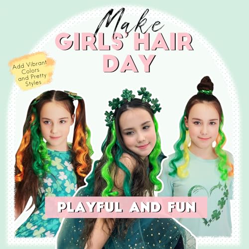 Dreamlover Hair Accessories for Girls, Colored Hair Extensions for Kids, 24 Pieces