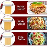 Pasta Maker 3-in-1 Attachment for KitchenAid Stand Mixers, Including Fettuccine and Spaghetti Cutter, Pasta Sheet Roller, Pasta Maker Accessories and Cleaning Brush