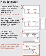 Sill Shield Clear Pet Window Sill Protector - Guards Against Dog Claws (23.5 inch Long x 4.25 inch DEEP)