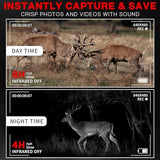 Pro Night Vision Binoculars, Digital Infrared, 4" Screen, 2X Zoom, Essential Outdoor Deer Hunting Accessories, Tactical Gear, Security Goggles, 32GB Card, Multifunction Card Reader, Case
