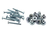 Pet Carrier Dog Kennel Metal Fasteners Nuts Bolts Replacements (1-3/4" Long Bolts, 16 Pack)