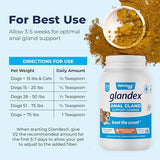 Vetnique Glandex Dog Fiber Supplement Powder for Anal Glands with Pumpkin, Digestive Enzymes & Dog Probiotics for Digestive Health - Vet Recommended - Boot The Scoot (Vegan Salmon, 2.5oz Powder)