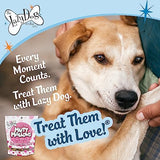 The Lazy Dog Cookie Co. Soft Dog Treats, Mutt Mallows Strawberry Smoochies, for Small, Medium and Large Dogs, Wheat-Free, Baked in The USA, 5 oz. (Pack of 2) Strawberry