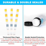 8 in 1 Aquarium Test Kit Fish Tank Test Strips Accurate Water Quality Testing Strips for Ammonia PH Total Alkalinity Carbonate Hardness Free Chlorine Nitrate Nitrite Temperature (150 Strips)