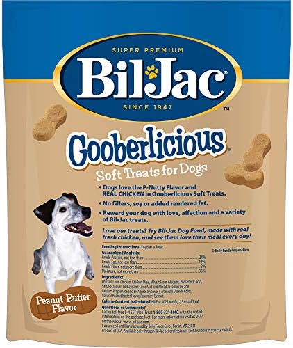 Bil-Jac Gooberlicious Peanut Butter Dog Treats 10 oz, 2 Pack