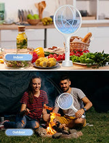 YISSVIC Electric Fly Swatter 4000V Bug Zapper Racket Dual Modes Mosquito Killer with Purple Mosquito Light Rechargeable for Indoor Home Office Backyard Patio Camping (White 2 Pack)