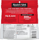 Nutri-Vet Hip & Joint Biscuits for Dogs - Tasty Dog Glucosamine Treat & Dog Joint Supplement - Large Sized Biscuit with 300mg Glucosamine - 6 lb