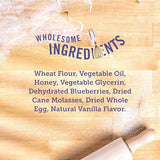 Three Dog Bakery Blueberry Pancake Bites - Dog Treats with Real Blueberries & Vanilla, Dog Training Treats, Puppy Treats, Dog Treat Cookies