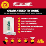 Catchmaster Max-Catch Mouse & Insect Glue Trap 72PK, Mouse Traps Indoor for Home, Sticky Pest Control Adhesive Tray for Catching Bugs, Rats & Rodents, Non Toxic Bulk Unscented Glue Boards