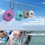 Clear Case for Bose Ultra Open with Safety Lock (2024), Shockproof Protective Cover for Bose Ultra Open Earbuds Clear TPU Bose Open Ear Case Accessories with Cleaning Kit & Carabiner (Clear Blue)