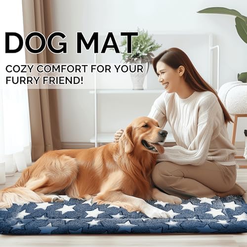 Dog Bed Mat - Soft Dog Crate Pad - Durable Dog Kennel Pad for Small, Medium, Large Dogs. Dog Crate Mat Perfect for Crates, Kennels, or Floor Use