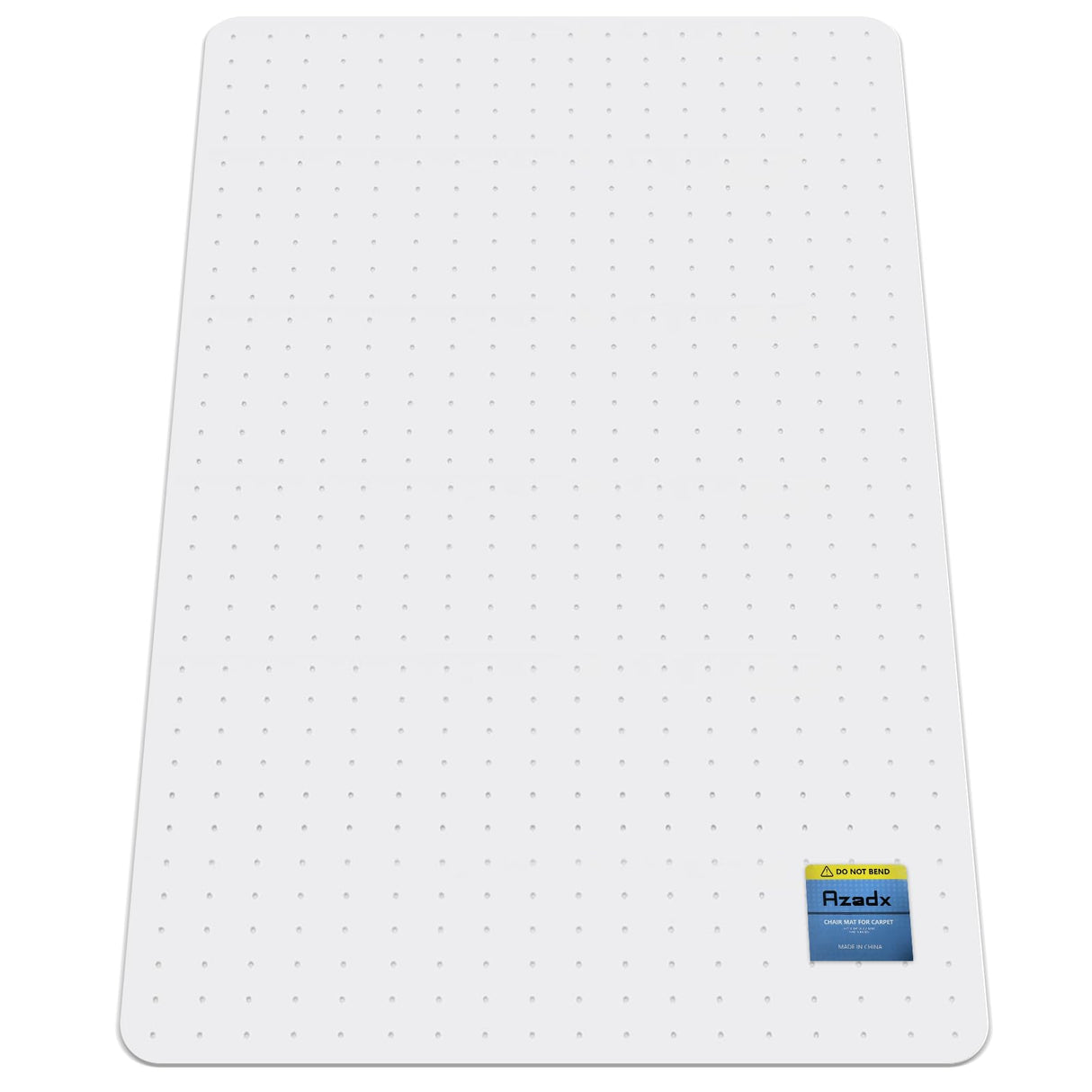 Azadx Heavy Duty Office Chair Mat for Carpet - 36" x 55" Hard Material Slip Resistant Floor Mat for Home Office Easy Glide Desk Mat