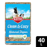 Kaytee Clean & Cozy Natural Paper with Extreme Odor Control Bedding, Made with 100% Recycled Paper