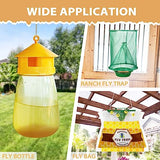 10 Pack Fly Bait, Fly Trap Bait for Outdoor, Fly Bait Refill, Fly Catcher Bait Trap Refill for Reusable Ranch Fly Trap, Fly Traps Outdoor, Stable Fly Trap, 300g Total