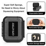 GPFATTRY 18 Pieces Set High Seal Waterproof Hearing Aid Case with Extractable Sponge, Drop-Proof, Shock-Proof and Crush-Proof Storage Box