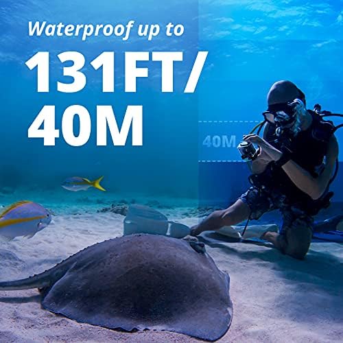AKASO Brave 4 Pro 4K30 Action Camera with 256GB MicroSD U3 Card 131FT Underwater Waterproof Camera EIS Touch Screen Remote Control with 2x1350mAh Batteries and Helmet Accessories Kit Bundle
