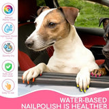 15 Colors Dog Nail Polish Pens Quick Dry, Pet Nail Polish Set for Dogs DIY Dogs Puppy Nails, Dog Safe Nail Polish Non Toxic, Odorless, Easy to Apply