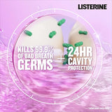 Listerine Total Care Alcohol-Free Anticavity Fluoride Mouthwash, 6 Benefit Oral Rinse to Help Kill 99% of Germs That Cause Bad Breath, Strengthen Enamel, Fresh Mint, Travel Size, 95 mL (Pack of 12)