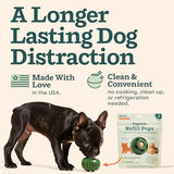 WOOF Pupsicle Refill Pops - Low-Mess Dog Snacks - with Peanut Butter and Beef - Dog Treats - Long Lasting - Small Pops - 10 Count - 2 Pack