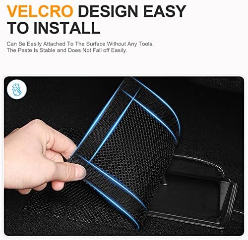 Backseat Air Vent Cover for Tesla Model 3 & Model Y, 2-Pack Rear Seat Air Condition Outlet Protector with Upgraded Mesh Cloth and Velcro, Car Air Vent Accessories for Tesla Model Y / 3