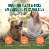 TropiClean Max Strength Flea and Tick Treatment Spray for Yard, Safe Prevention Around Kids & Pets, Powerful & Natural Defense, Made in USA, 32oz