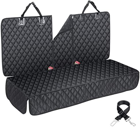 Dog Car Seat Cover for Back Seat Cover for Kids ISOFIX Car Seat Protector for Dogs Nonslip Water Proof Universal Fit Dog Car Seat Cover for Truck SUV(Large,Black)