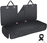 Dog Car Seat Cover for Back Seat Cover for Kids ISOFIX Car Seat Protector for Dogs Nonslip Water Proof Universal Fit Dog Car Seat Cover for Truck SUV(Large,Black)