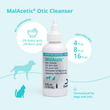 MalAcetic Otic Cleanser for Dogs and Cats, 4 oz